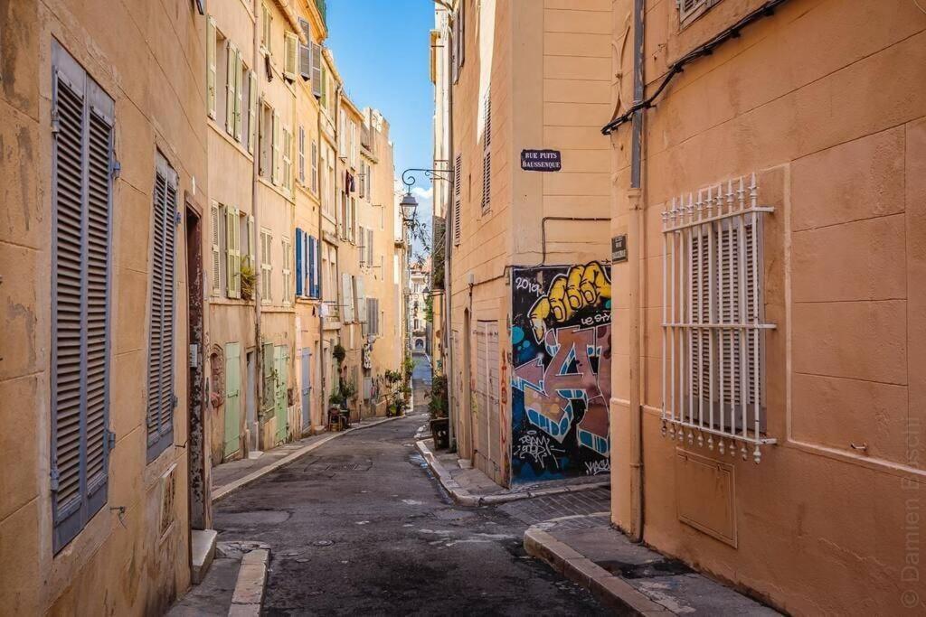 Appartement 5*, Climatise, Avec Terrasse Au Quartier Le Panier Marseille Exteriér fotografie