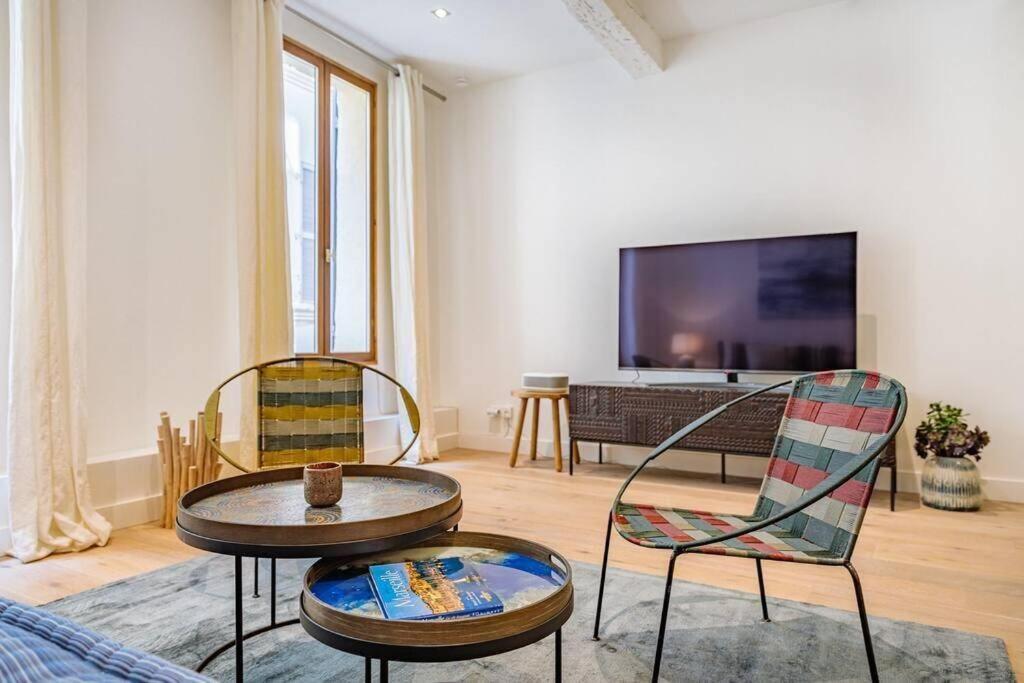 Appartement 5*, Climatise, Avec Terrasse Au Quartier Le Panier Marseille Exteriér fotografie