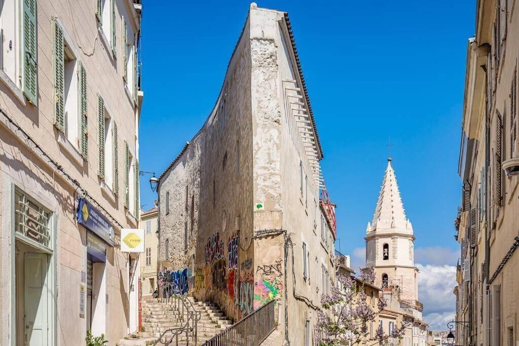 Appartement 5*, Climatise, Avec Terrasse Au Quartier Le Panier Marseille Exteriér fotografie